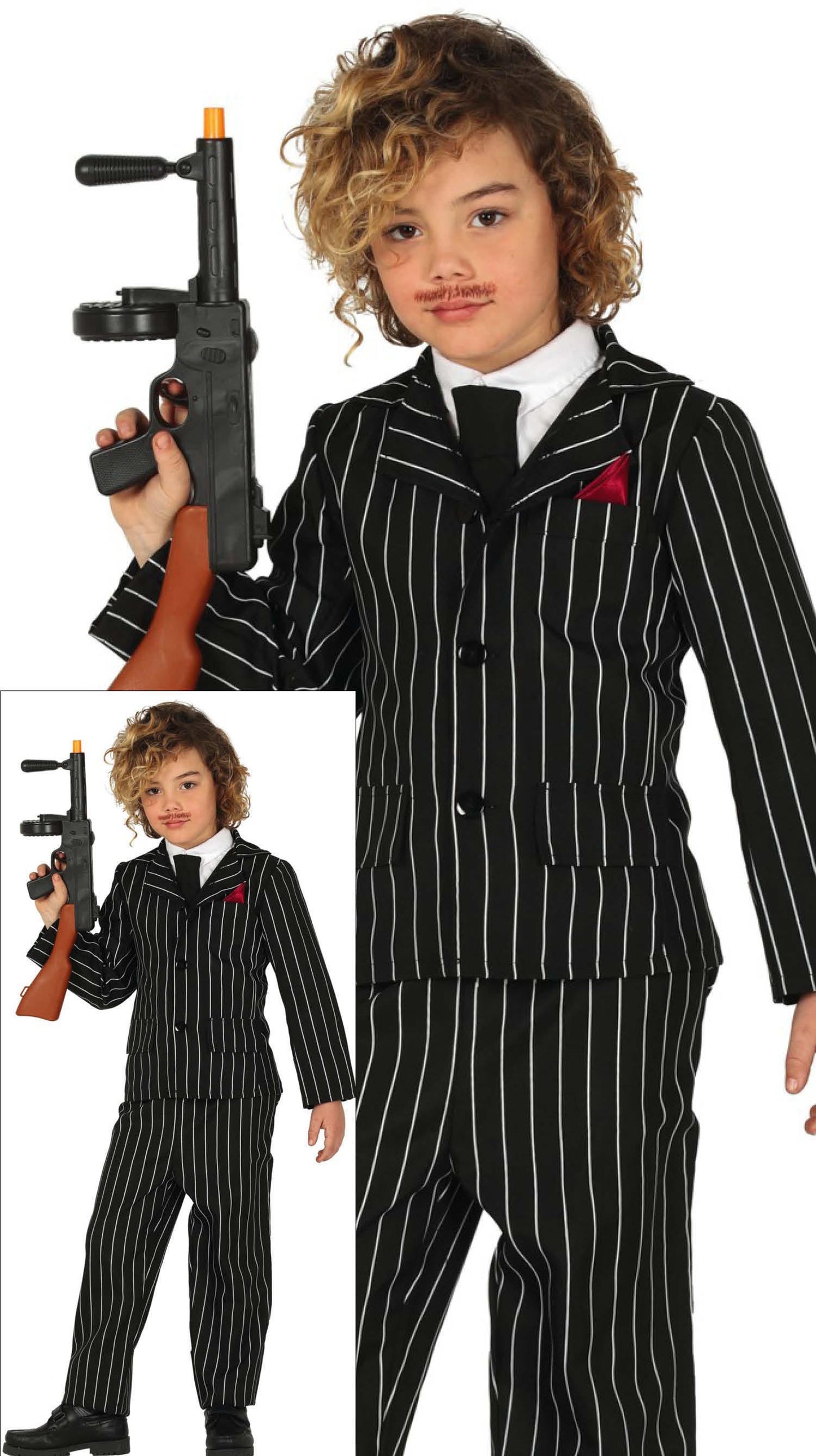 Costume Gangster con Chaqueta, Pantalon e Panuelo 1