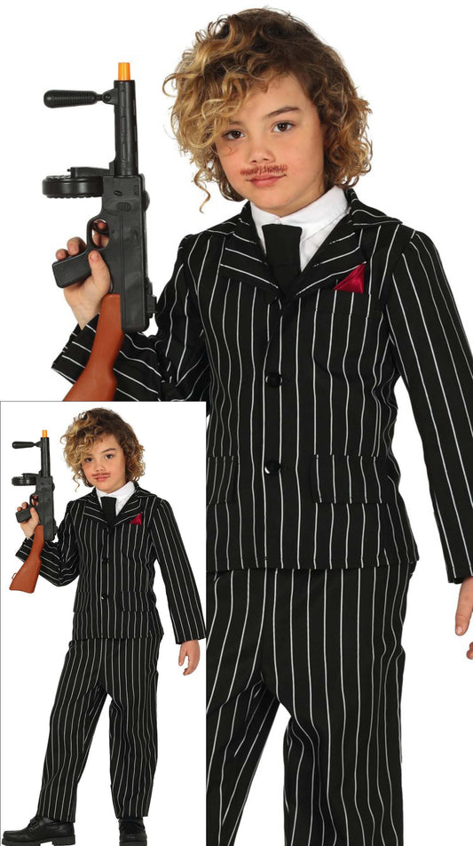 Costume Gangster con Chaqueta, Pantalon e Panuelo 1