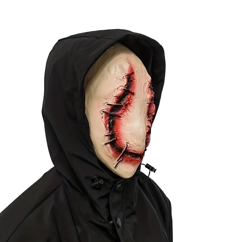 Maschera in Lattice Con Punti di Sutura Horror Halloween