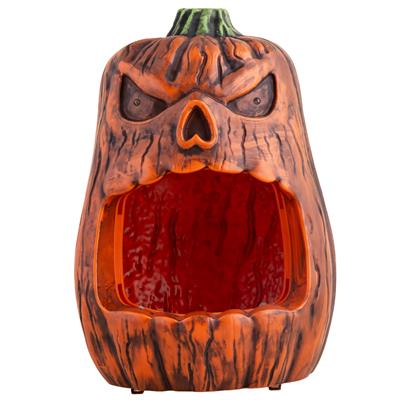 Ciotola Per Caramelle Animatronica a Forma Di Zucca Che Morde Con Luce 33 cm Halloween