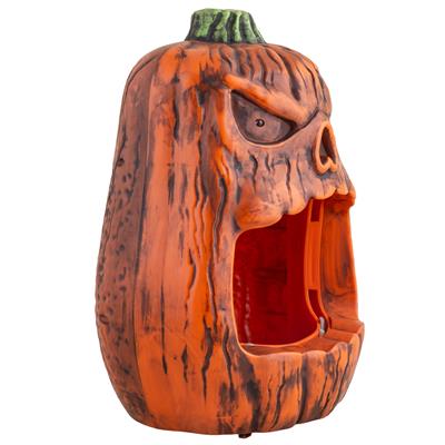Ciotola Per Caramelle Animatronica a Forma Di Zucca Che Morde Con Luce 33 cm Halloween