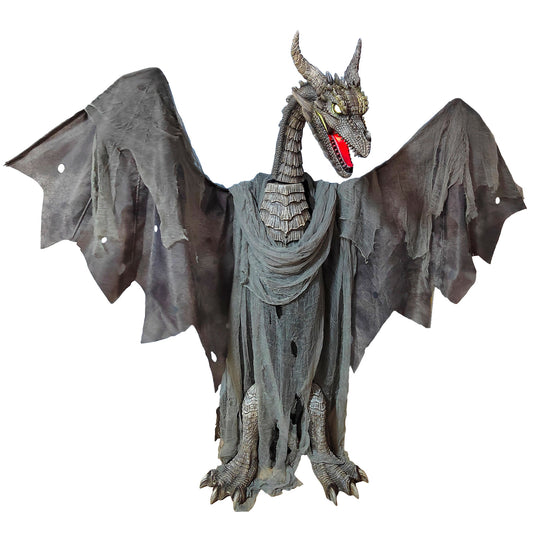 Drago Alato Horror con Luce Suono e Movimento Animatronica alto 1