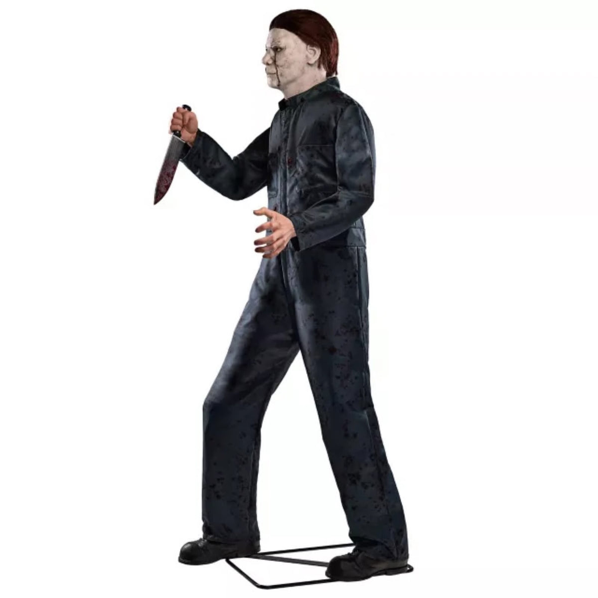Michael Myers Deluxe Animatronica Originale Spirit Halloween Halloween con Suono e Movimento Horror alto 1,82m