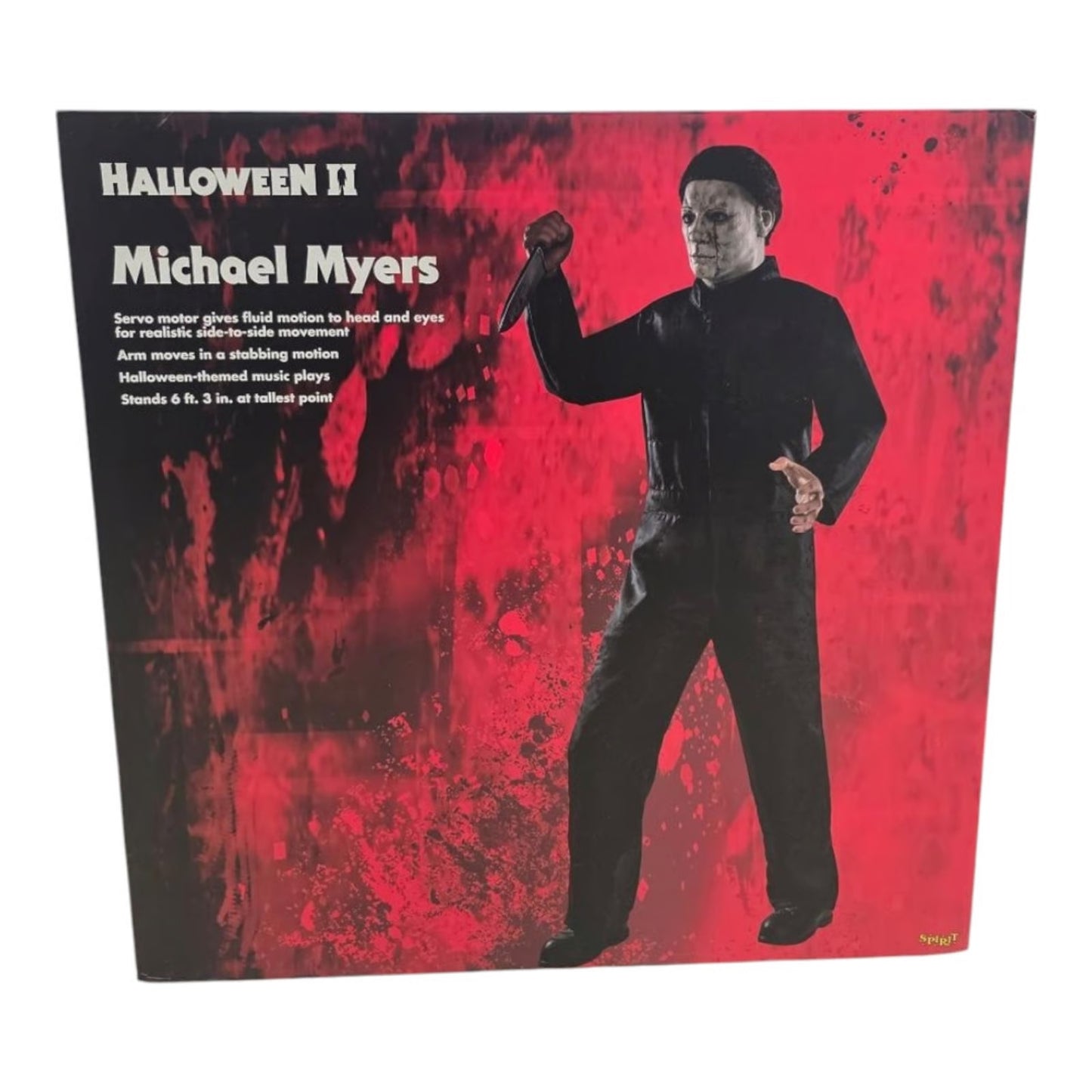 Michael Myers Deluxe Animatronica Originale Spirit Halloween Halloween con Suono e Movimento Horror alto 1,82m