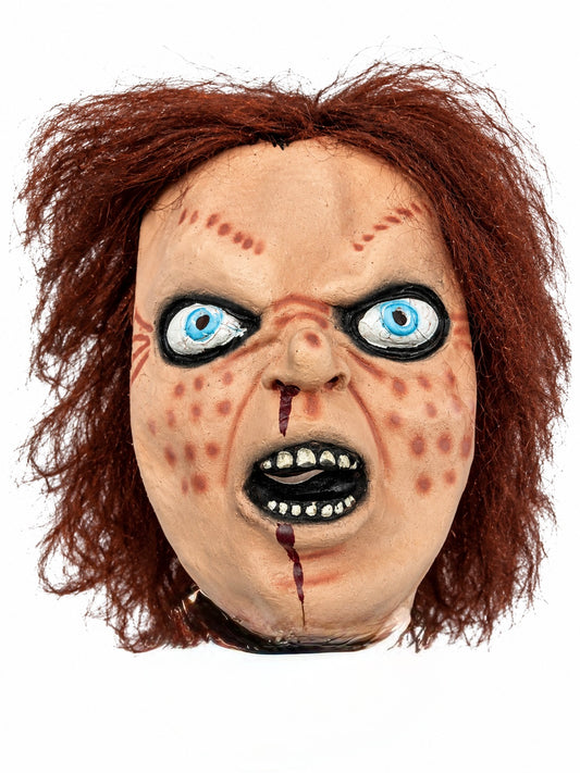 Maschera in Lattice Chucky Replica Bambola Assassina Intera con Parrucca
