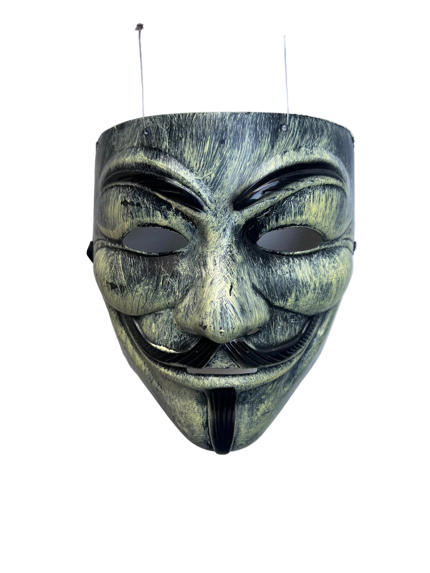 Maschera V per Vendetta Anonymous PVC rigida con Elastico