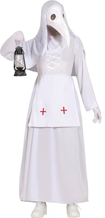 Costume Adulto Medico Della Peste Completo di Maschera