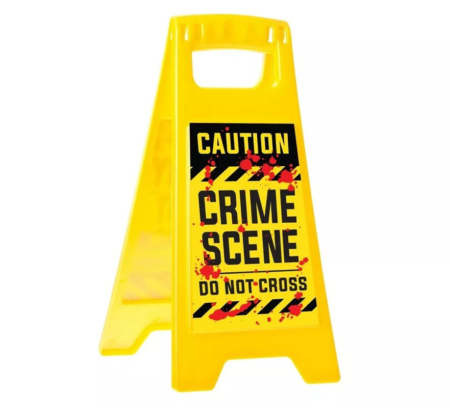 Cartello CSI Scena Del Crimine Omicidio Polizia 31x3,5x53