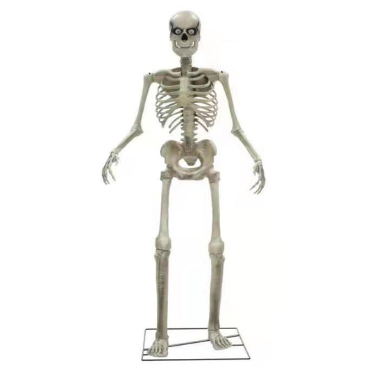 Scheletro Gigante Horror con Occhi 3D Luce Suono e Movimento Animatronica alto 2