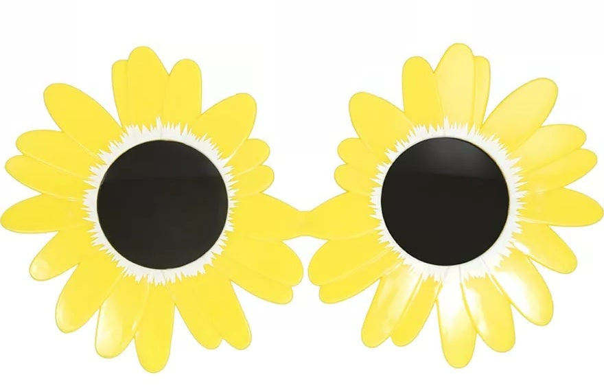 Occhiali Margherita Gialla Hippie Figli dei Fiori Unisex Horror Clown Terrifier