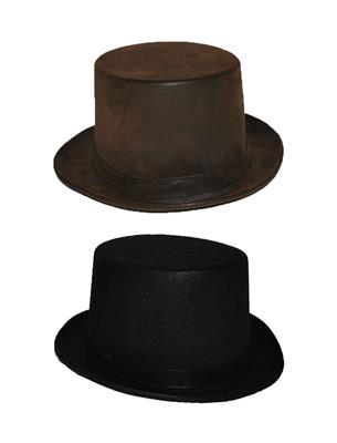 cappello cilindro effetto pelle