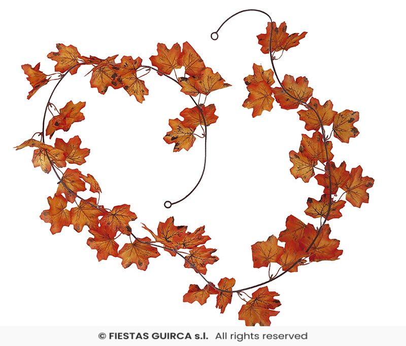 Ghirlanda foglie arancioni