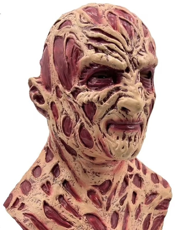 Maschera Freddy Krueger in Lattice Intera con Collo Horror Nightmare on Elmet Street