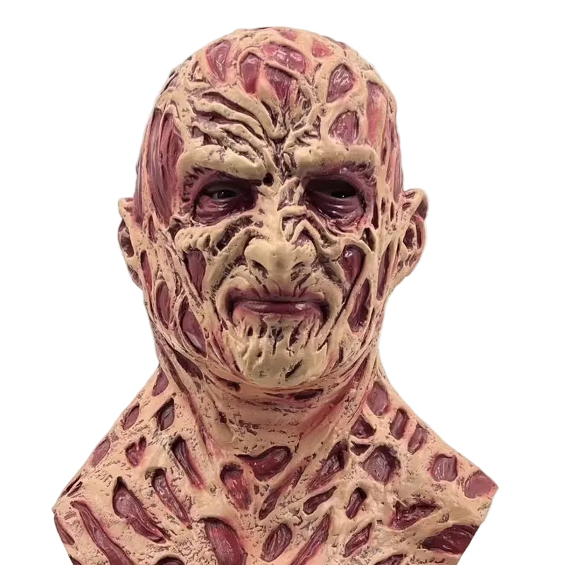 Maschera Freddy Krueger in Lattice Intera con Collo Horror Nightmare on Elmet Street