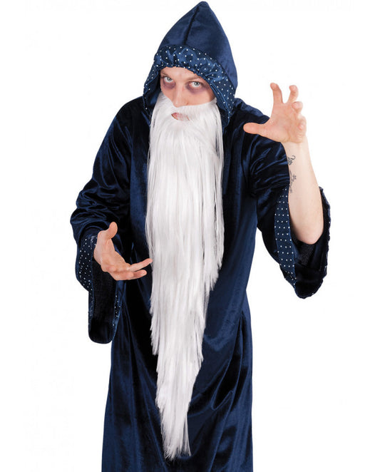 Barba da Mago Bianca Lunga 100 cm Silente Gandalf