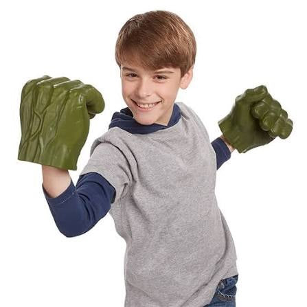 Ultra Guanti Hulk in Foam Spugna Verde Orignale Supereroe Avengers Marvel