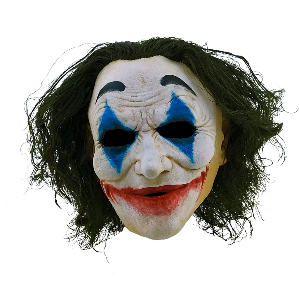 Maschera Joker in Lattice Morbido Intera con Capelli Sintetici Verdi Perfect Fit Extra Confort