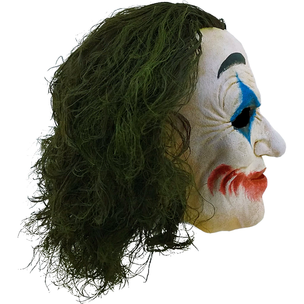 Maschera Joker in Lattice Morbido Intera con Capelli Sintetici Verdi Perfect Fit Extra Confort