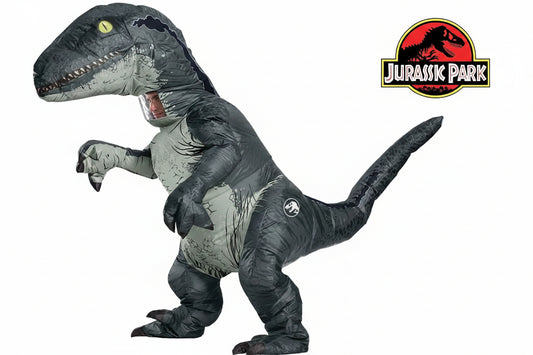 Costume Dinosauro Velociraptor Gonfiabile Jurassic World Blue Jurassic Park