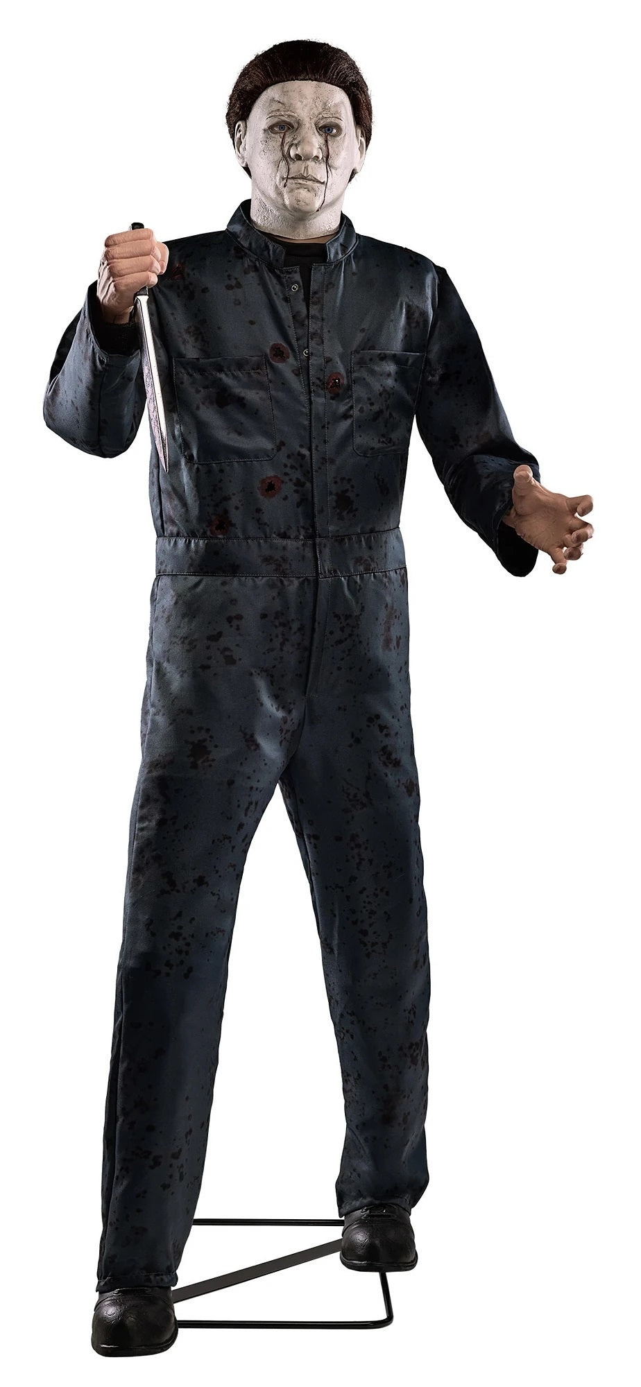Michael Myers Deluxe Animatronica Originale Spirit Halloween Halloween con Suono e Movimento Horror alto 1,82m