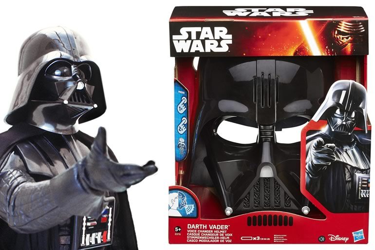 Casco Darth Vader Star Wars con Modulatore Vocale Maschera Bambino Originale Hasbro