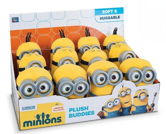 Peluche Minions Originale Cattivissimo Me Illumination Stuart e Kevin 18cm