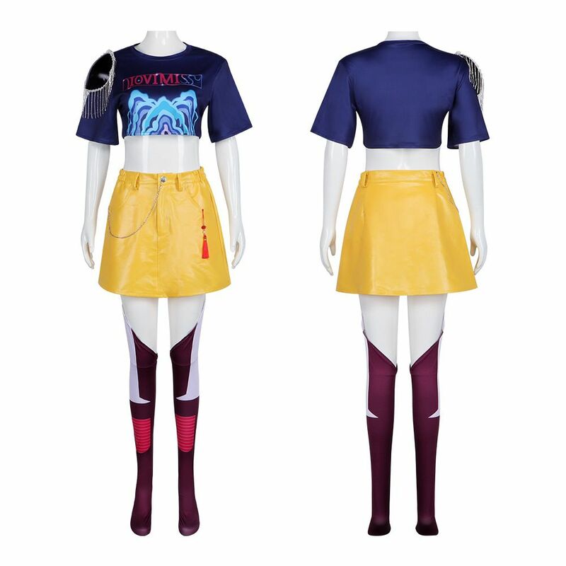 Costume Deluxe Kpop Huntrix Demon Hunters Mira con Accessori e Gioielli