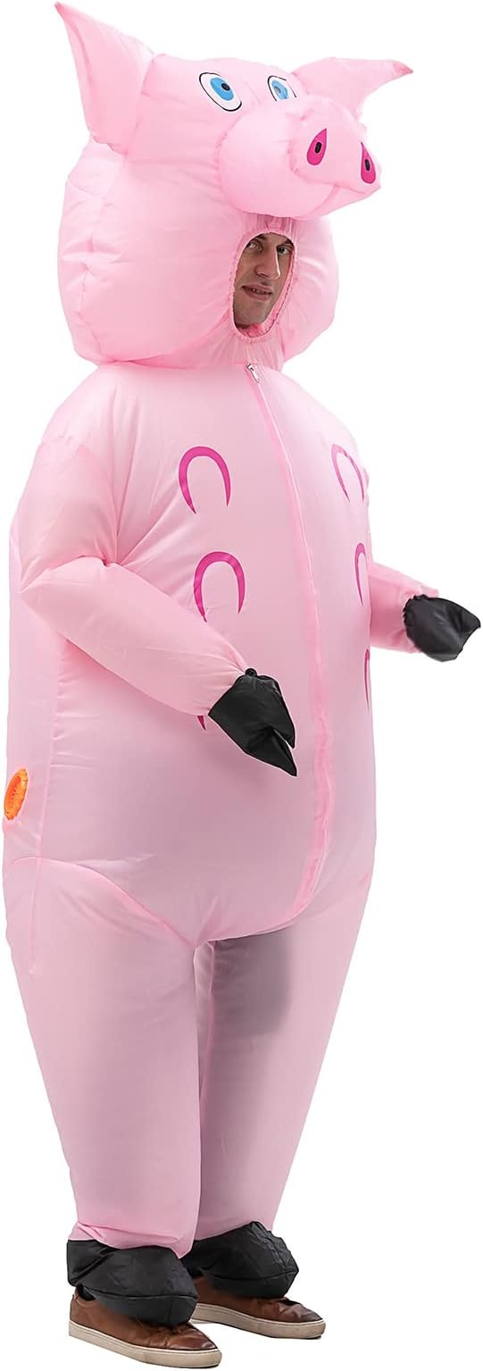Costume Gonfiale Adulto Maiale Pig