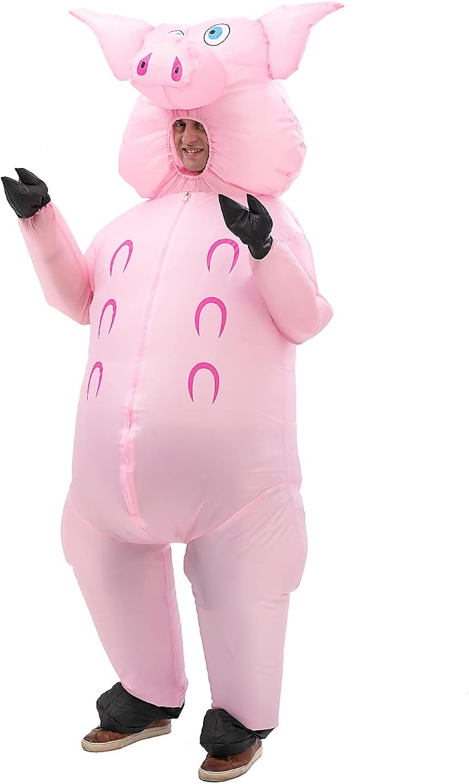 Costume Gonfiale Adulto Maiale Pig