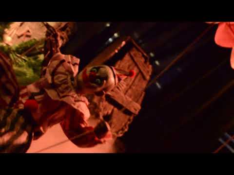 Giostra Circo con Tre Clown Horror con Luce Suono Movimento Animatronica alto 1.8m