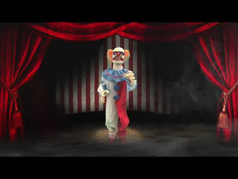 Baby Clown Horror con Luce Suono e Movimento alto 95cm