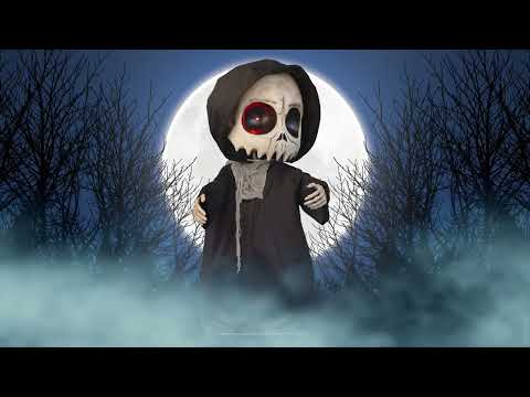 Baby Scheletro Morte Horror con Luce Suono e Movimento Animatronica alto 90cm