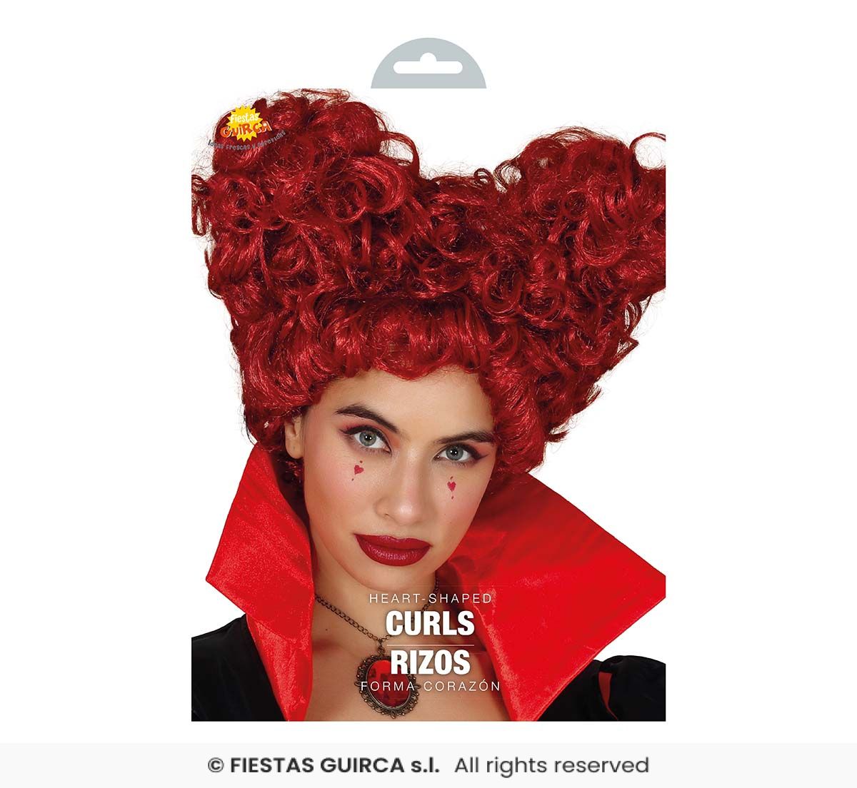 Parrucca Rossa Regina di Cuori