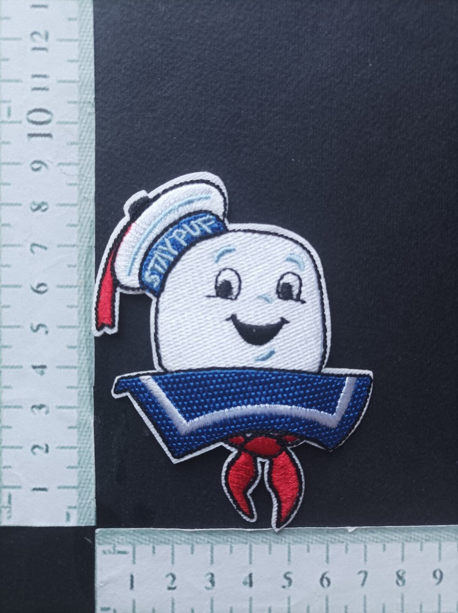 Patch Ghostbusters Toppa Ricamabile Termoadesiva Ricamo per Maglie e Tessuti
