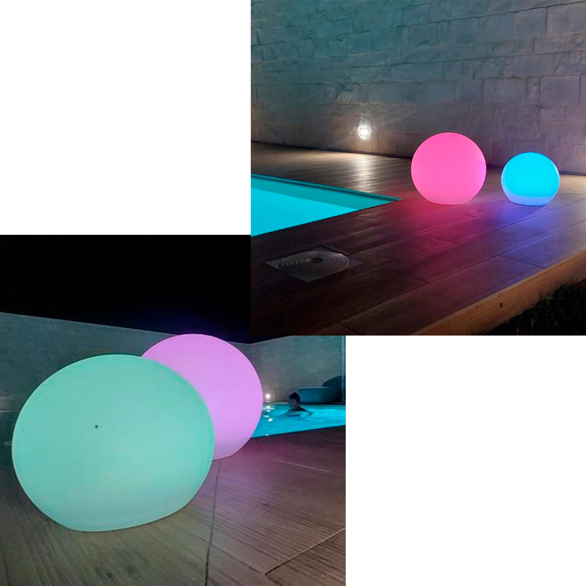 sfera led ricaricabile