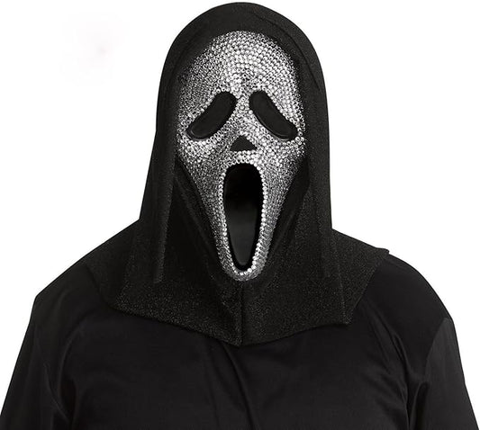 Maschera Ghost Face Scream Originale Bling Diamanti