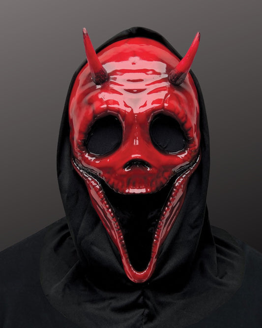 Maschera Ghost Face Scream Originale Demone Rosso Horror