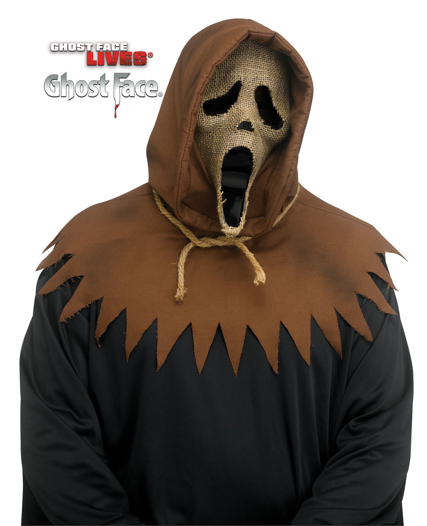 Maschera Ghost Face Scream Originale Spaventapasseri in Juta