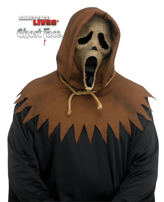 Maschera Ghost Face Scream Originale Spaventapasseri in Juta