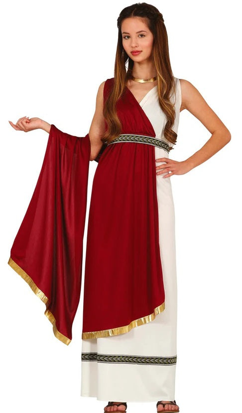 Costume Romana Bambina Epoca Antica Grecia Popolana Roma Abito con Cintura