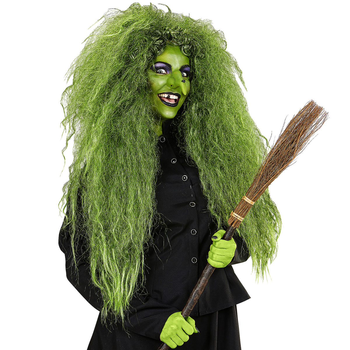 parrucca verde strega