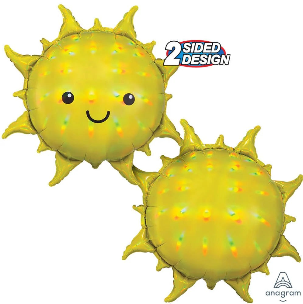 Palloncino in Foil 27" Mylar Super Shape Sole Iridescente Sun Iridescent 68cm