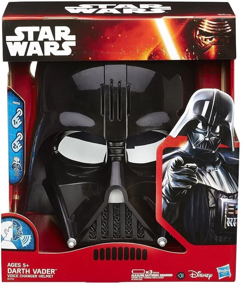 Casco Darth Vader Star Wars con Modulatore Vocale Maschera Bambino Originale Hasbro